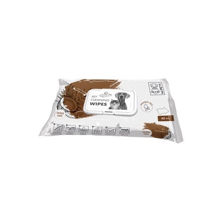 M-Pets Chusteczki Nawilżane z Kokosem – Naturalne nawilżenie i świeżość (20x15 cm, 80 sztuk)
