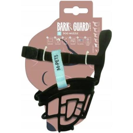 M-Pets Bark Guard XXL – Wygodny i Bezpieczny Kaganiec dla Dużego Psa (Czarno-Niebieski)
