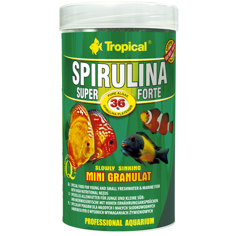 Tropical Spirulina Super Forte 36% Mini Granulat 250ml