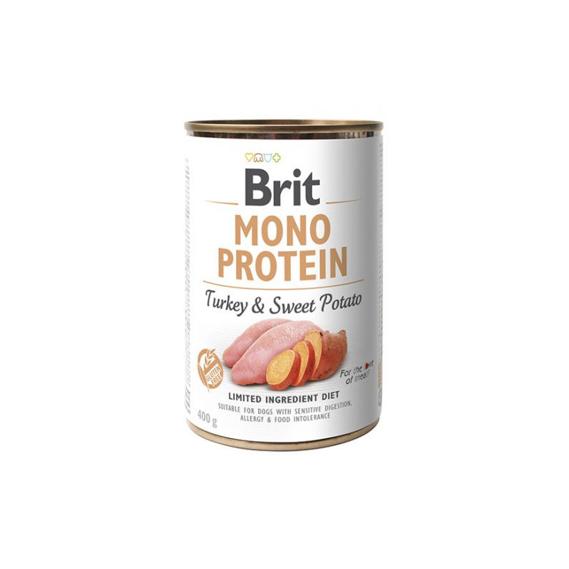 Brit mono protein turkey sweet potato 400g