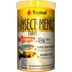 Tropical insect menu flakes...