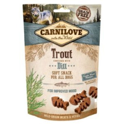 Carnilove dog snack soft trout and dill 200g