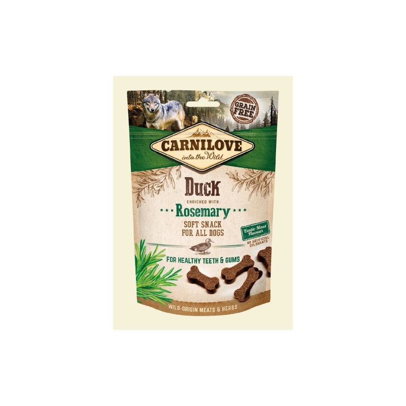 Carnilove dog snack soft duck and rosemary 200g