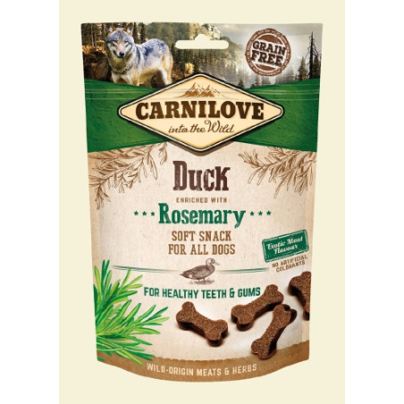 Carnilove dog snack soft duck and rosemary 200g